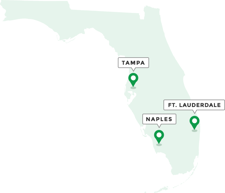 Coverage Map | Asphalt Paving & Concrete Company | South Florida