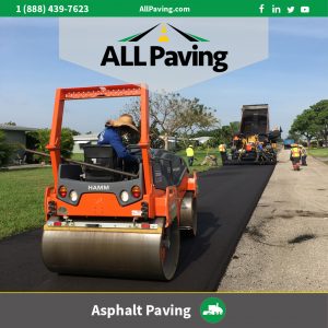 asphalt Paving a street